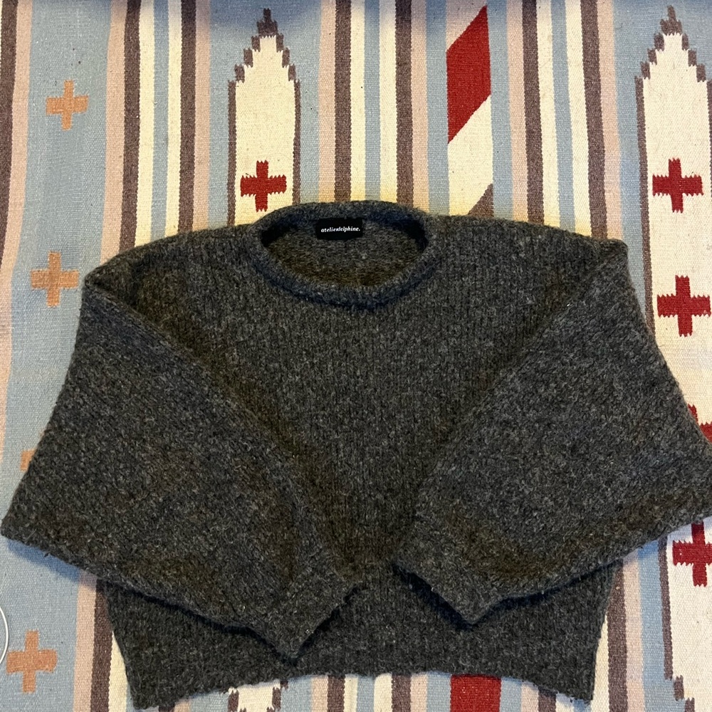Atelier Delphine Balloon Sweater Dark Gray